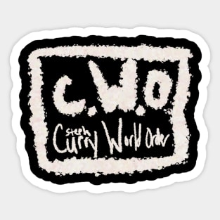 CurryWorldOrder Sticker